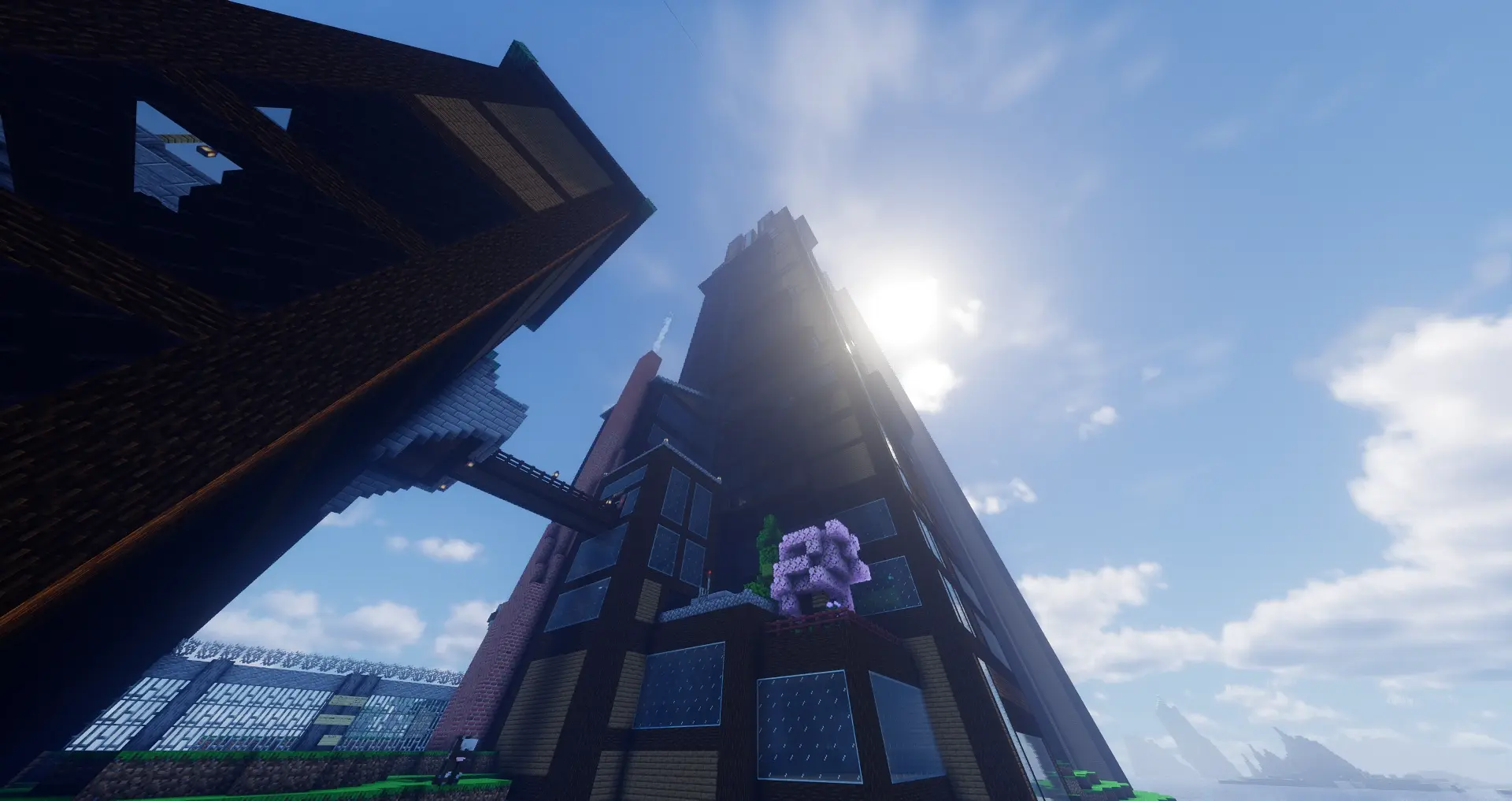 Tower 2 as seen from its northwest corner at the end of Chapter 6